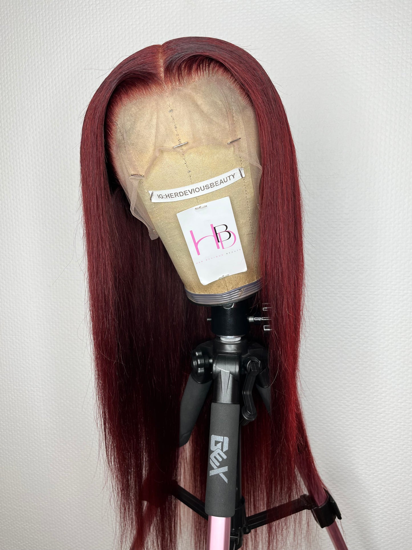 Perruque Lisse coloration Burgundy