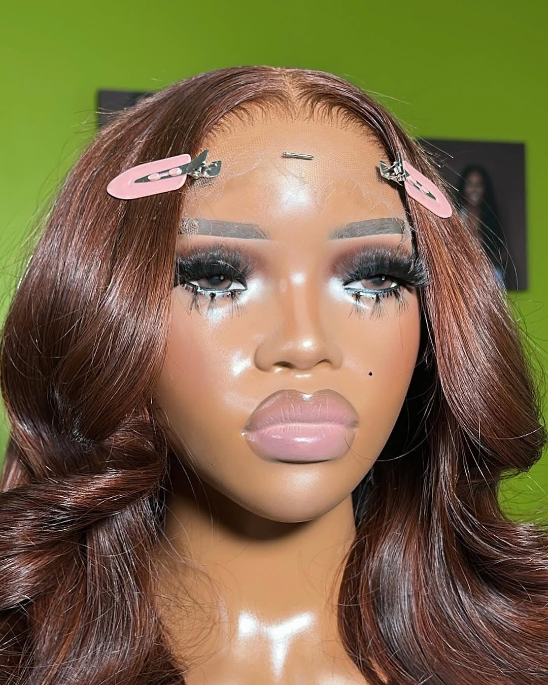 Perruque Body Waves lace closure Marron