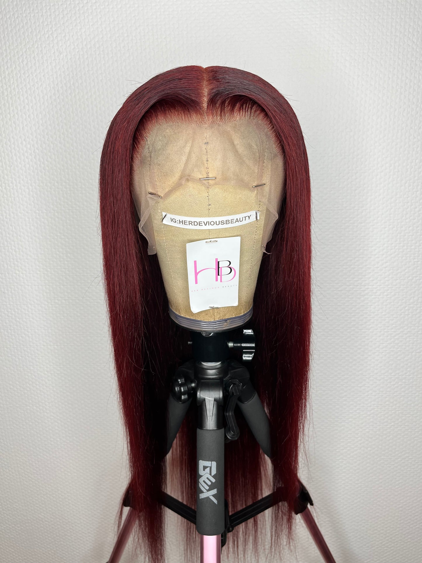 Perruque Lisse coloration Burgundy