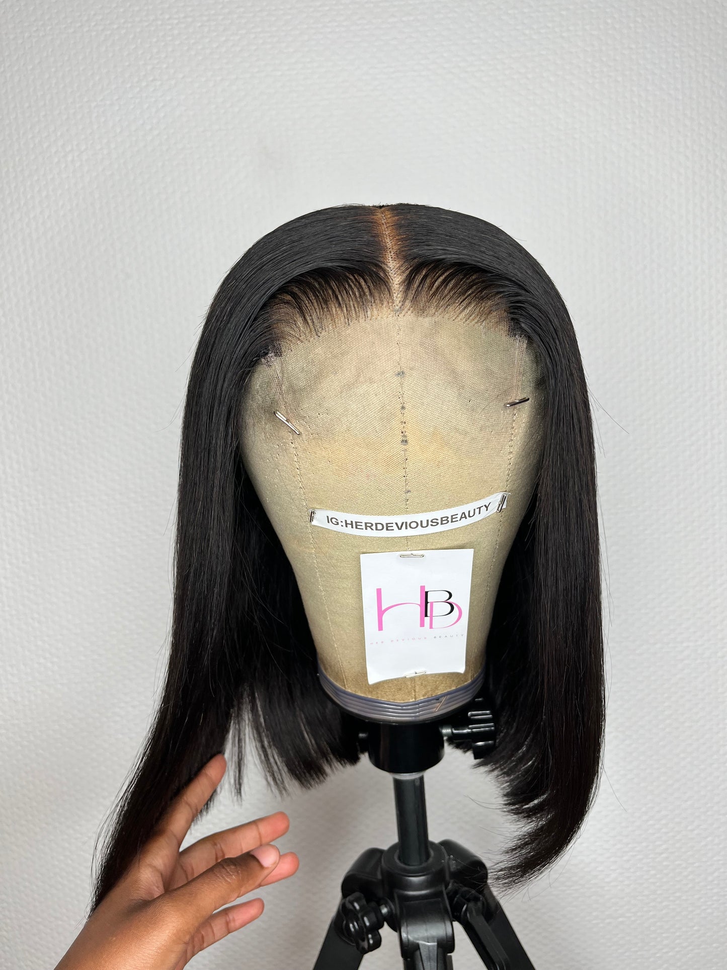 Perruque lace closure bob Lisse
