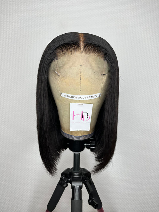 Perruque lace closure bob Lisse