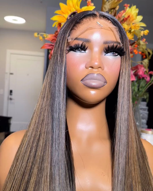 Perruque Lisse lace closure Highlights