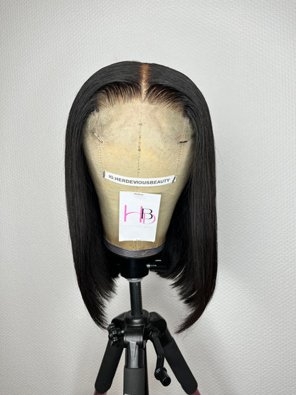 Perruque lace closure bob Lisse